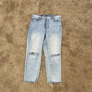 Wild Fable Light Blue Distressed Ankle Jeans